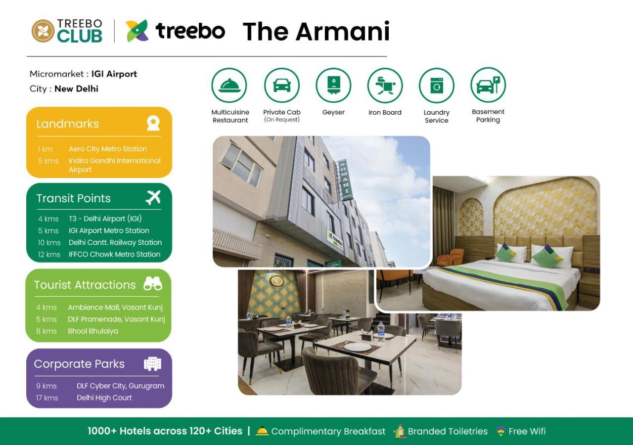 Treebo The Armani Near Igi Airport Nova Deli Exterior foto